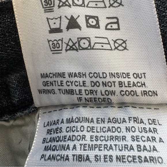 GUESS Del Mar Fit Jeans Women’s 33 Low Rise Slim Ripped Velvet Backing Y2K Denim - Picture 15 of 15